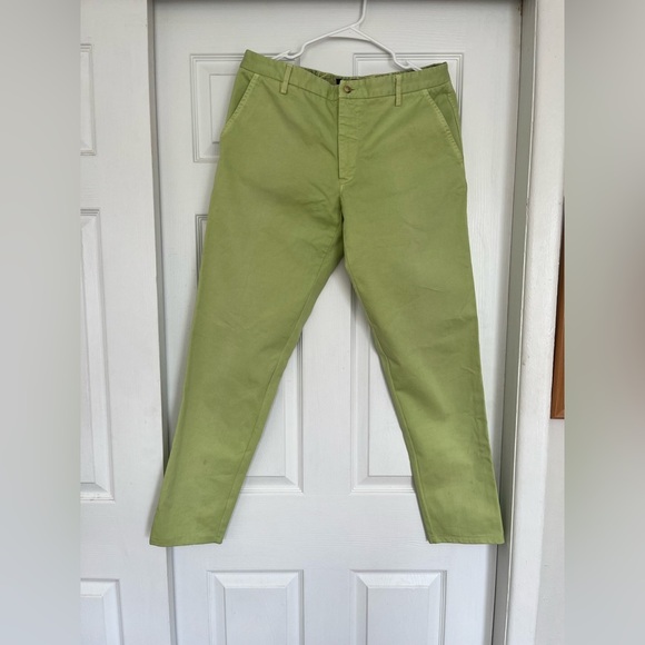 Etro Green Chinos with Straight Leg and Relaxed Fit Euro Size 48 US Size 12 - Picture 3 of 17